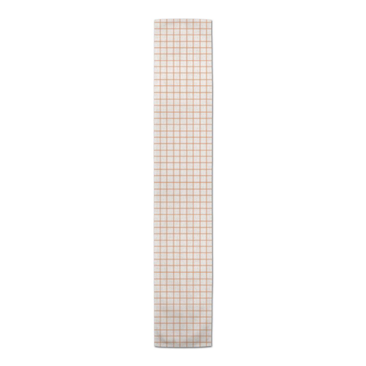 72" Fall Grid Polyester Twill Table Runner